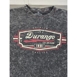 Durango‎ Colorado T Shirt Mens XXL Black Stone Wash Premium 51 Ever Good